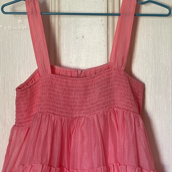 Sister Jane Pink frilly tiered dress. Size M - Picture 7 of 9
